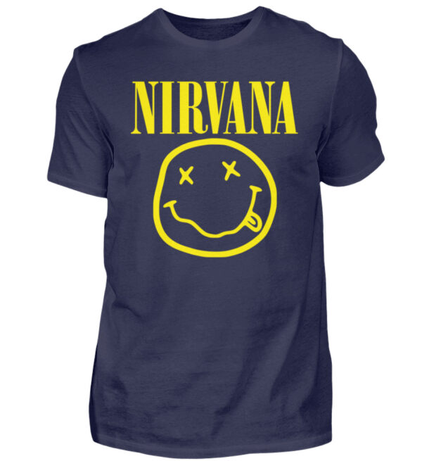 Nirvana Smiley - Men Basic Shirt-198