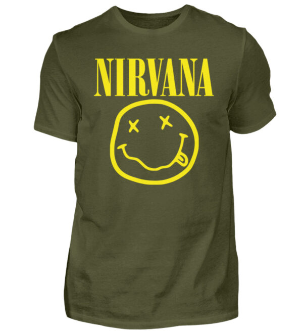 Nirvana Smiley - Men Basic Shirt-1109