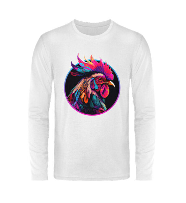 Colorful Rooster - Unisex Long Sleeve T-Shirt-3