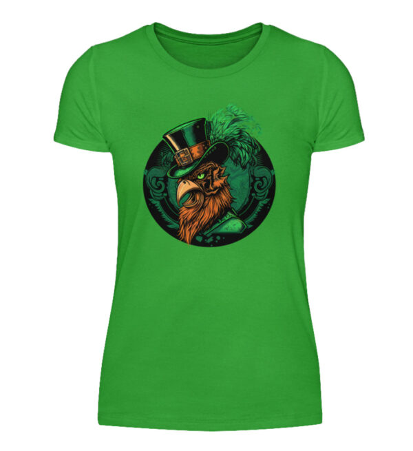 St. Patricks Day Rooster - Women Basic Shirt-2468