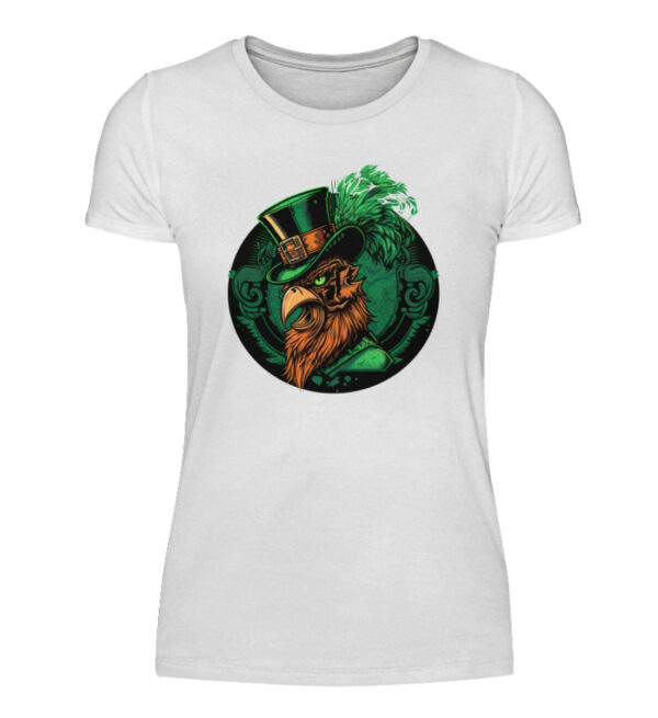 St. Patricks Day Rooster - Women Basic Shirt-3