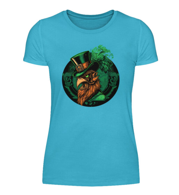 St. Patricks Day Rooster - Women Basic Shirt-2462