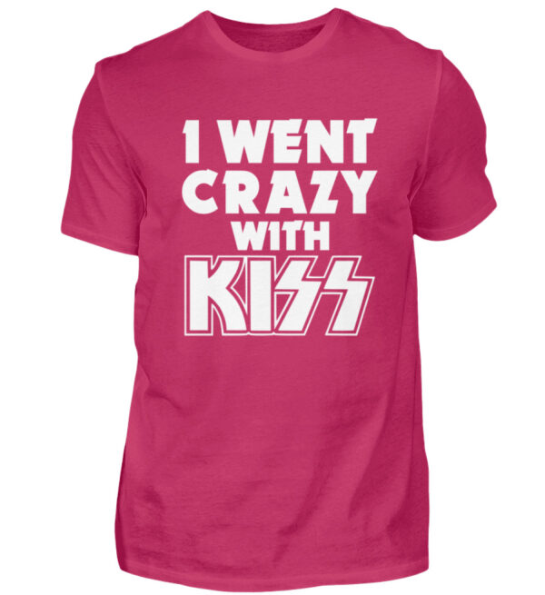I went crazy with Kiss - Men Basic Shirt-1216
