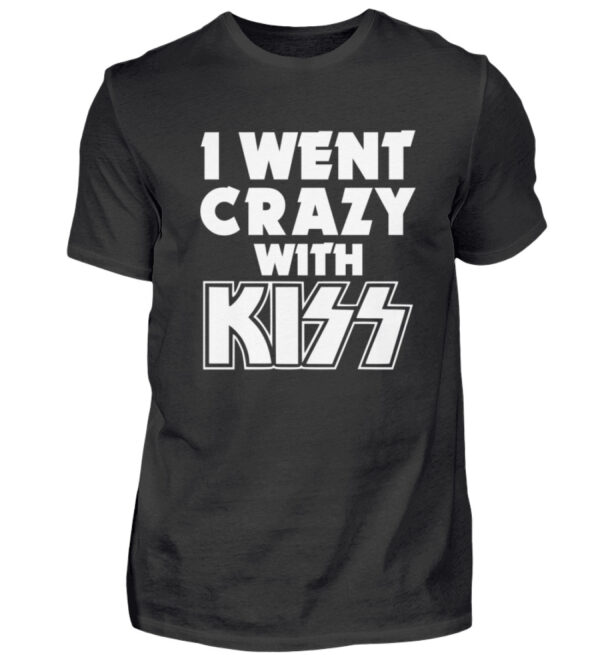 I went crazy with Kiss - Men Basic Shirt-16