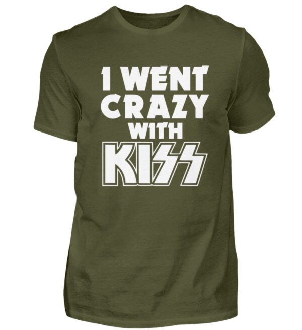 I went crazy with Kiss - Men Basic Shirt-1109