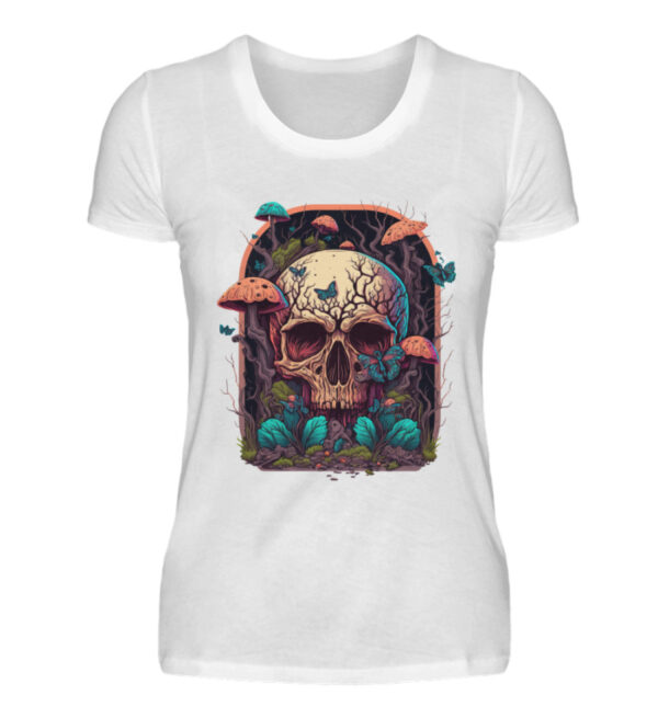 Mushroom Skulls - Women Premium Shirt-3