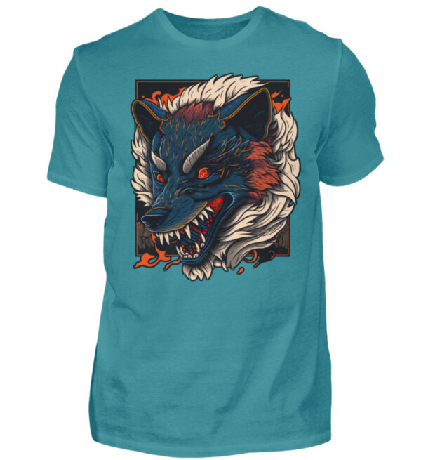 Angry Wolf - Men Basic Shirt-1096