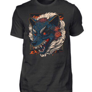 Angry Wolf - Men Basic Shirt-16