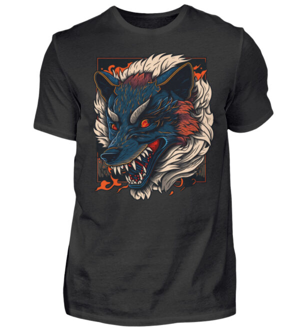 Angry Wolf - Men Basic Shirt-16