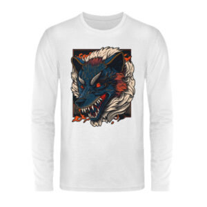 Angry Wolf - Unisex Long Sleeve T-Shirt-3