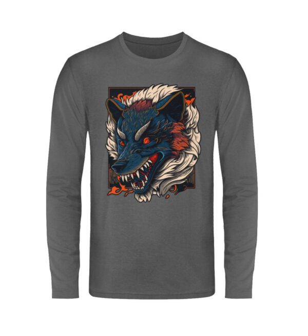 Angry Wolf - Unisex Long Sleeve T-Shirt-627