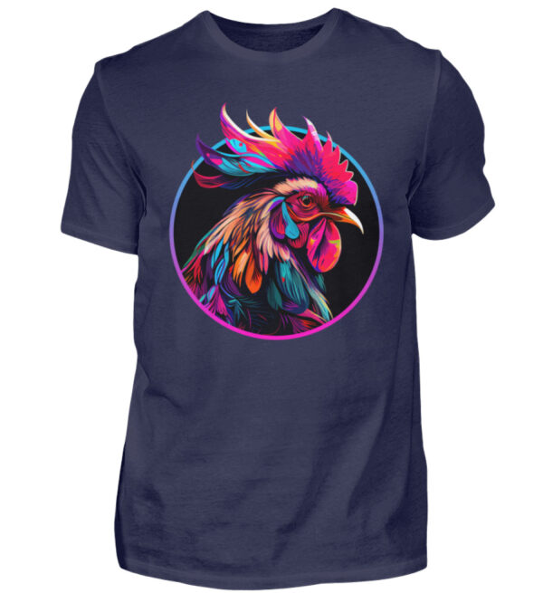 Colorful Rooster - Men Basic Shirt-198
