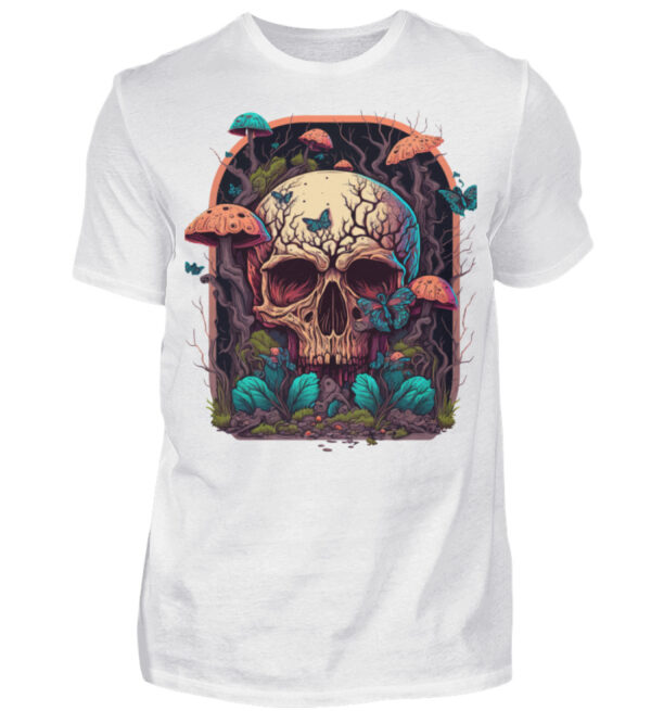 Mushroom Skulls - Men Basic Shirt-3