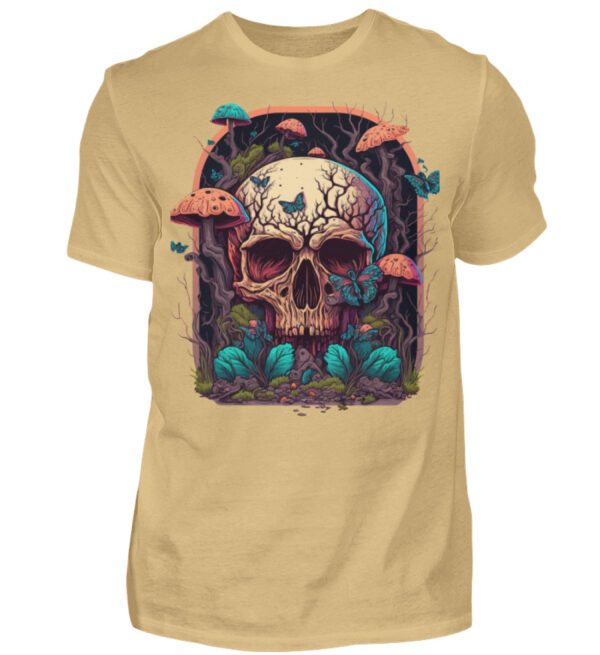 Mushroom Skulls - Men Basic Shirt-224