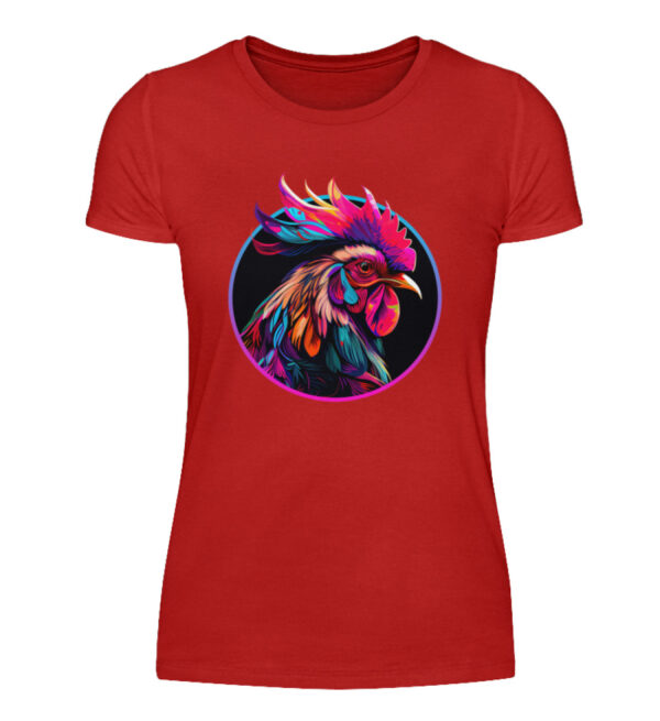 Colorful Rooster - Women Basic Shirt-4
