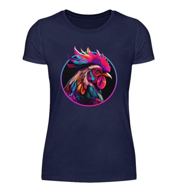 Colorful Rooster - Women Basic Shirt-198