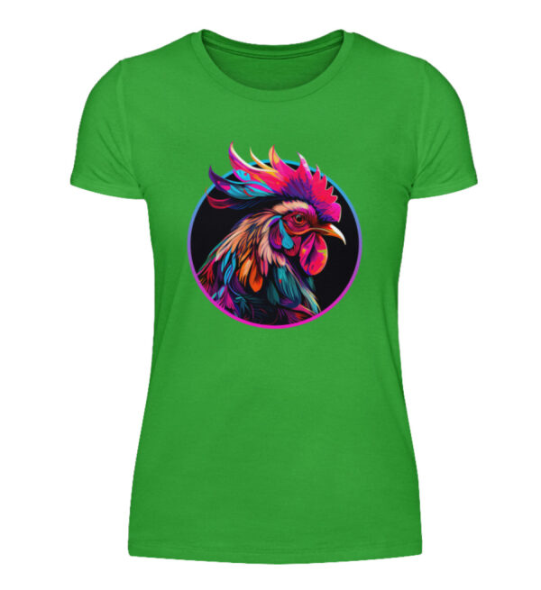 Colorful Rooster - Women Basic Shirt-2468
