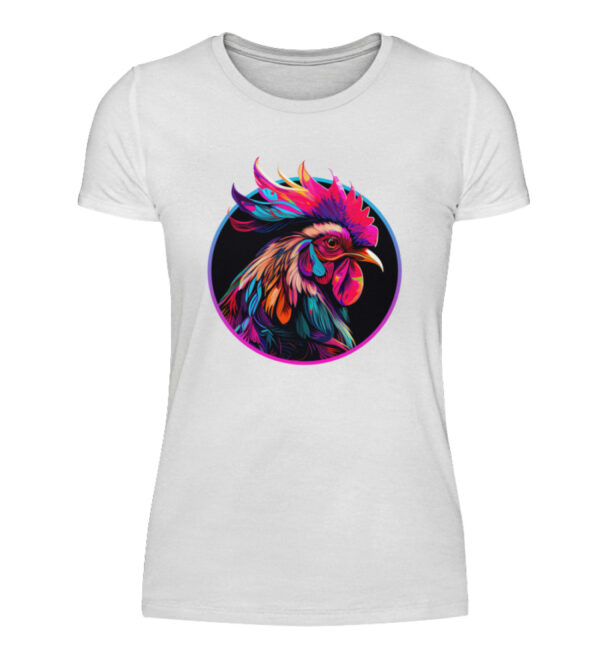 Colorful Rooster - Women Basic Shirt-3