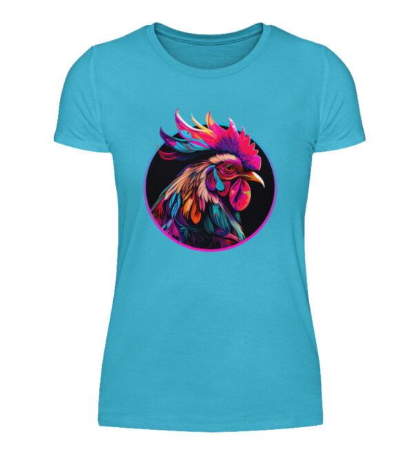 Colorful Rooster - Women Basic Shirt-2462