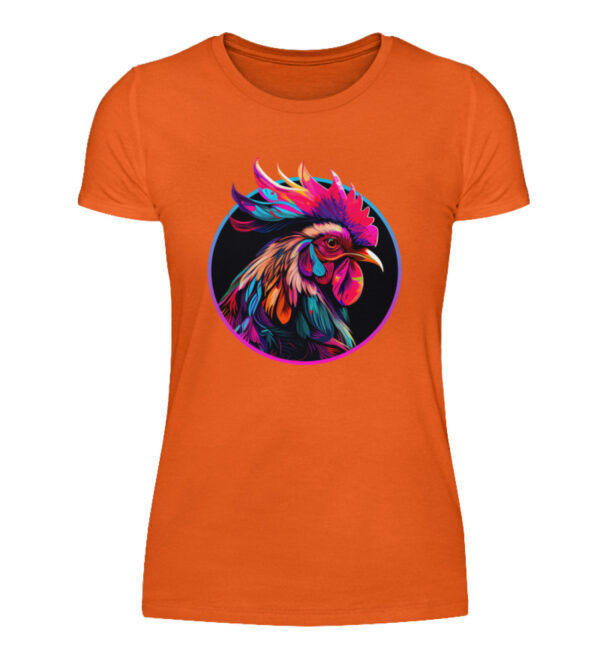 Colorful Rooster - Women Basic Shirt-1692
