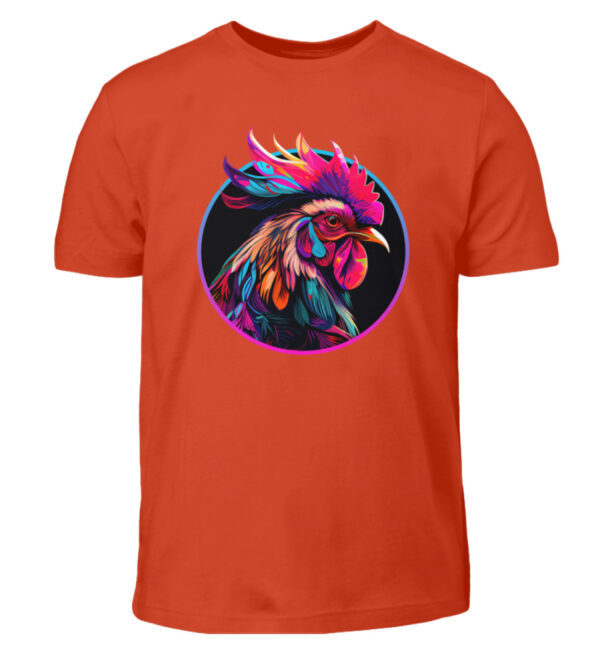 Colorful Rooster - Kids Shirt-1236