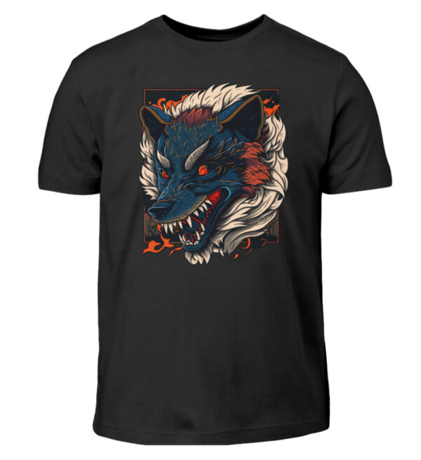 Angry Wolf - Kids Shirt-16