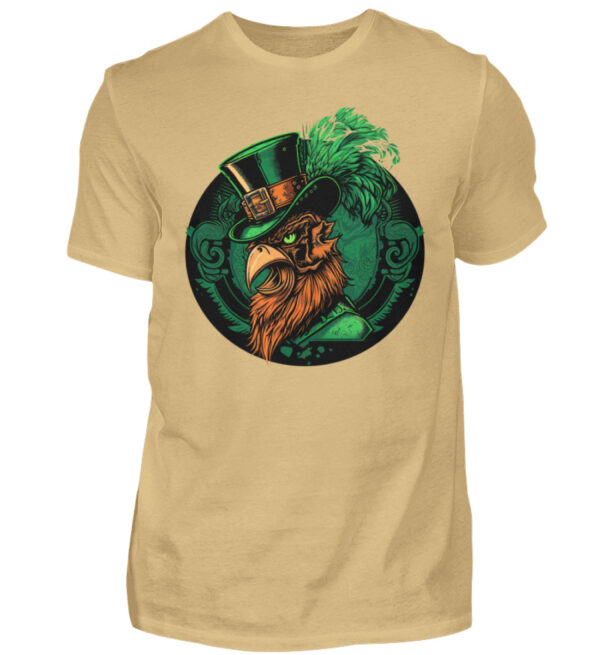 St. Patricks Day Rooster - Men Basic Shirt-224