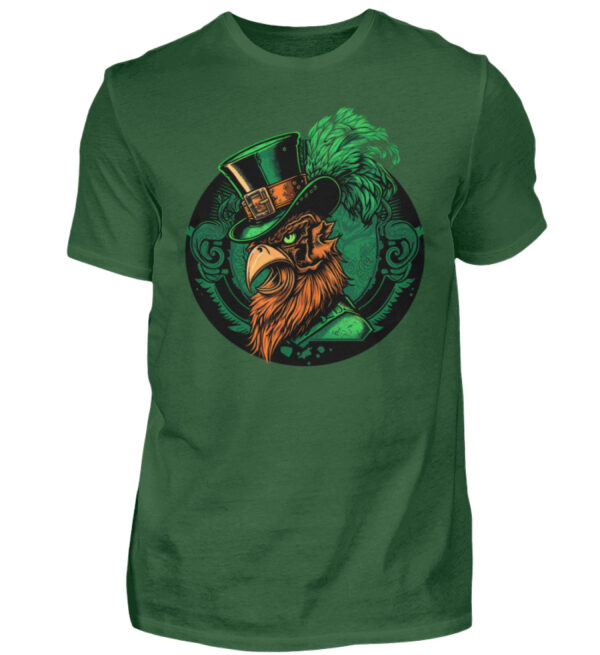 St. Patricks Day Rooster - Men Basic Shirt-833