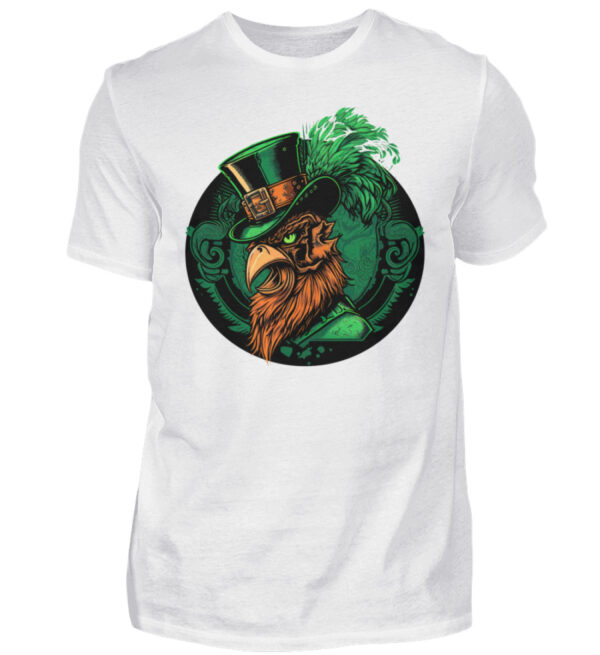 St. Patricks Day Rooster - Men Basic Shirt-3