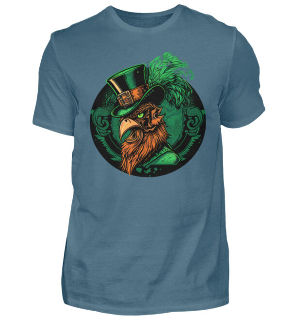 St. Patricks Day Rooster - Men Basic Shirt-1230