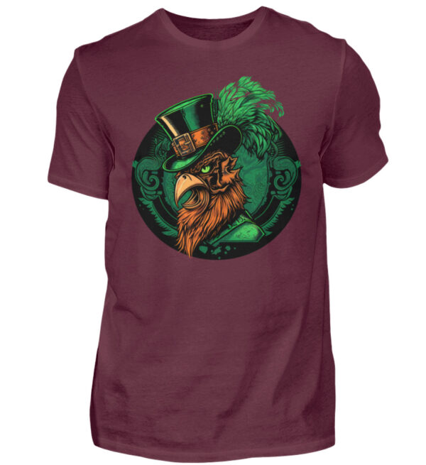 St. Patricks Day Rooster - Men Basic Shirt-839