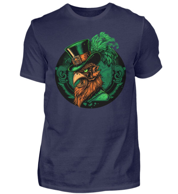St. Patricks Day Rooster - Men Basic Shirt-198