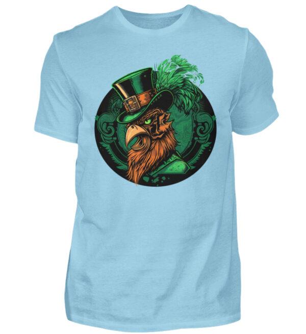 St. Patricks Day Rooster - Men Basic Shirt-674