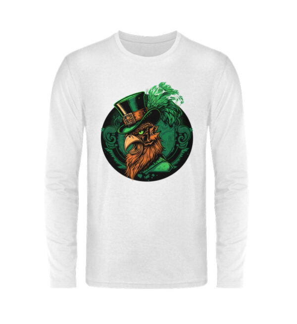 St. Patricks Day Rooster - Unisex Long Sleeve T-Shirt-3