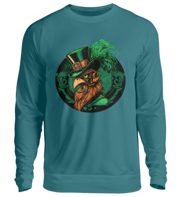 St. Patricks Day Rooster - Unisex Sweatshirt-1461